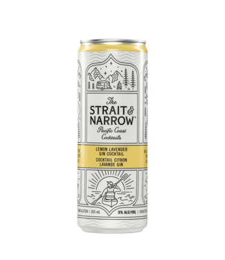 Strait & Narrow Lemon Lavender Gin Cocktail 355ml