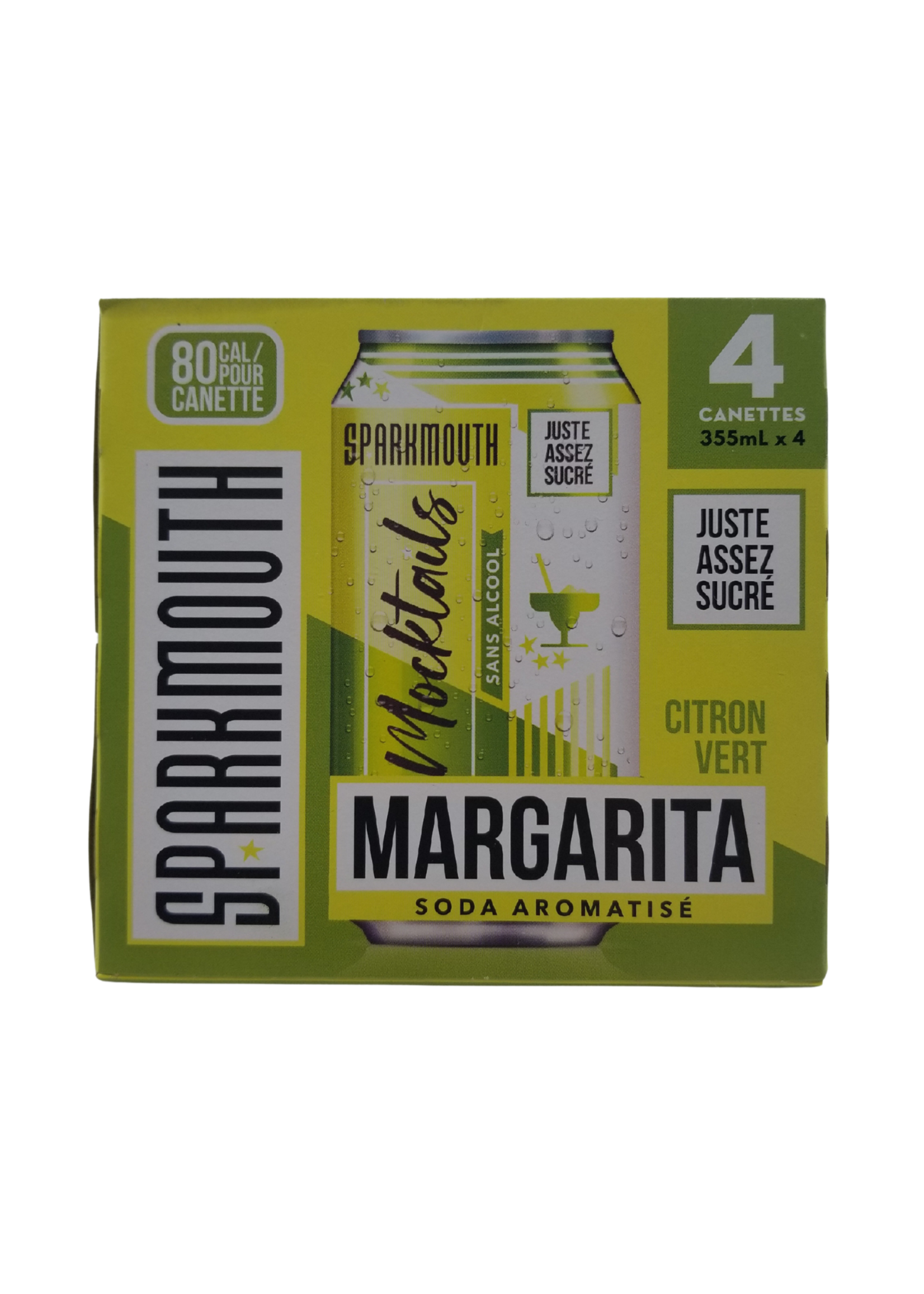 Sparkmouth Mocktails - Non-Alcoholic Lime Margarita 4x355ml