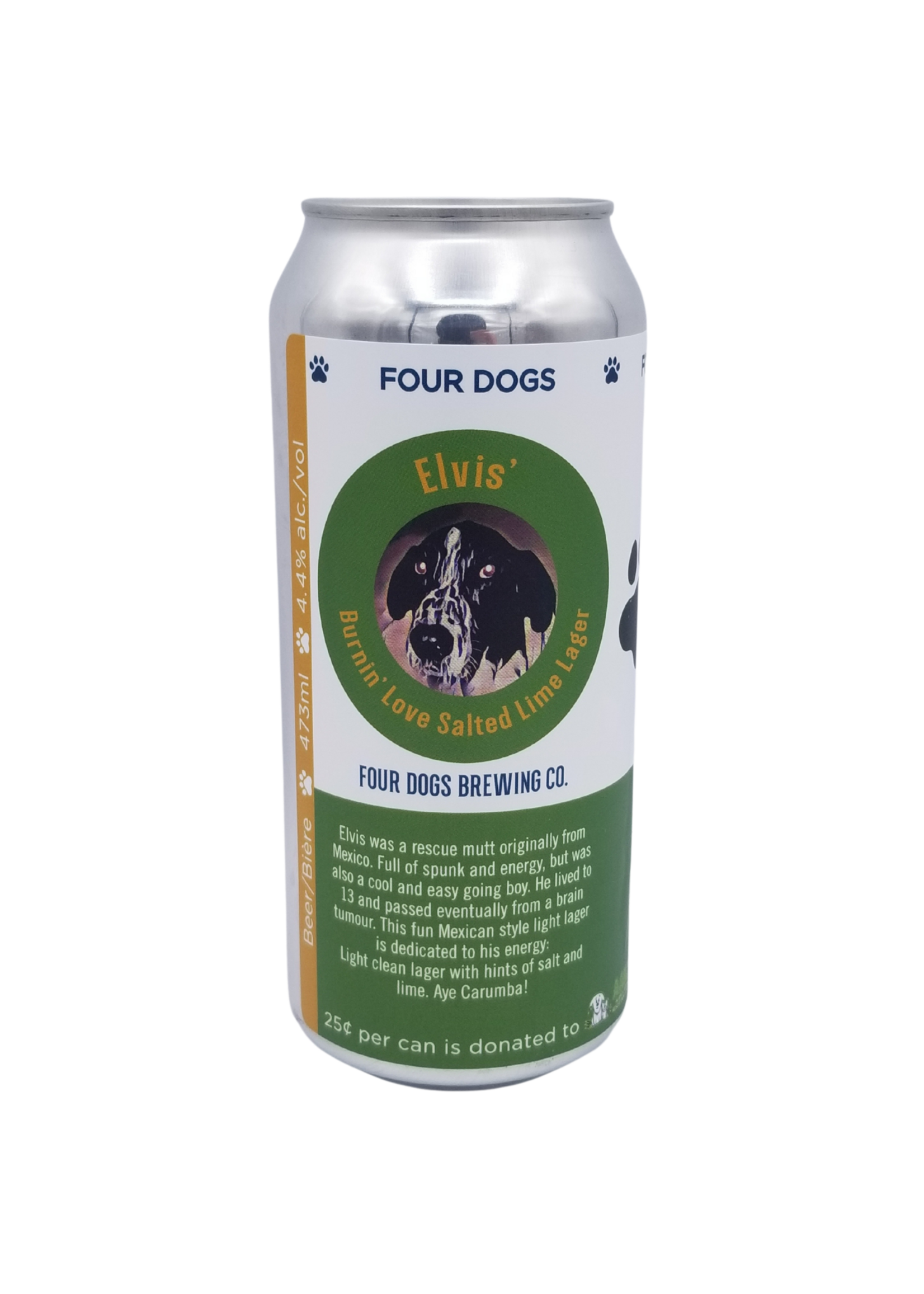 Four Dogs Brewing Four Dogs Brewing Co. Elvis' Salted Lime Lager 473ml