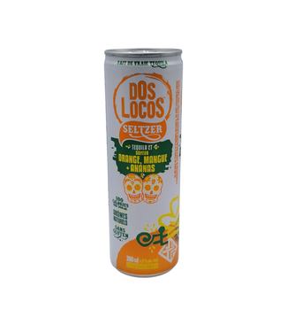 Dos Locos Orange Mango Pineapple Tequila Seltzer 300ml