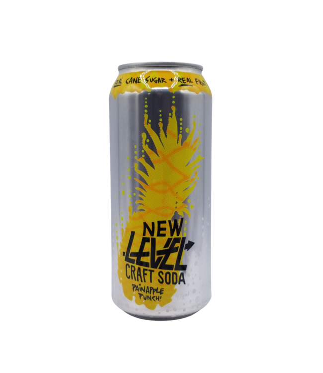 New Level Pineapple Craft Soda 473ml