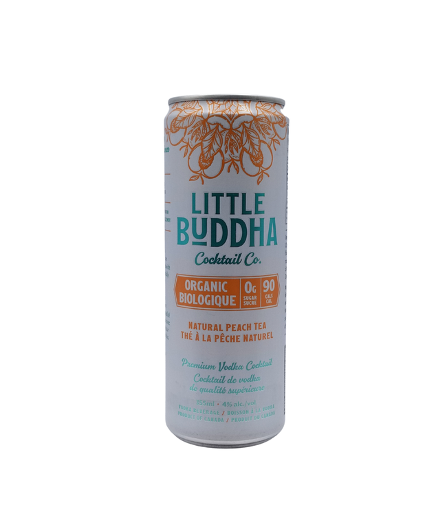 Little Buddha Peach Tea Organic Vodka Cocktail 355ml