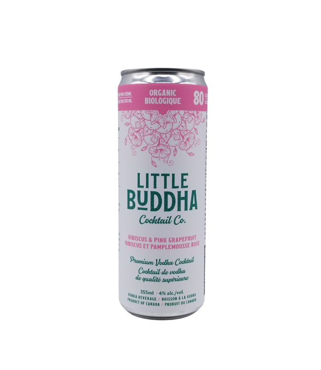 Little Buddha Hibiscus & Pink Grapefruit Organic Vodka Cocktail 355ml