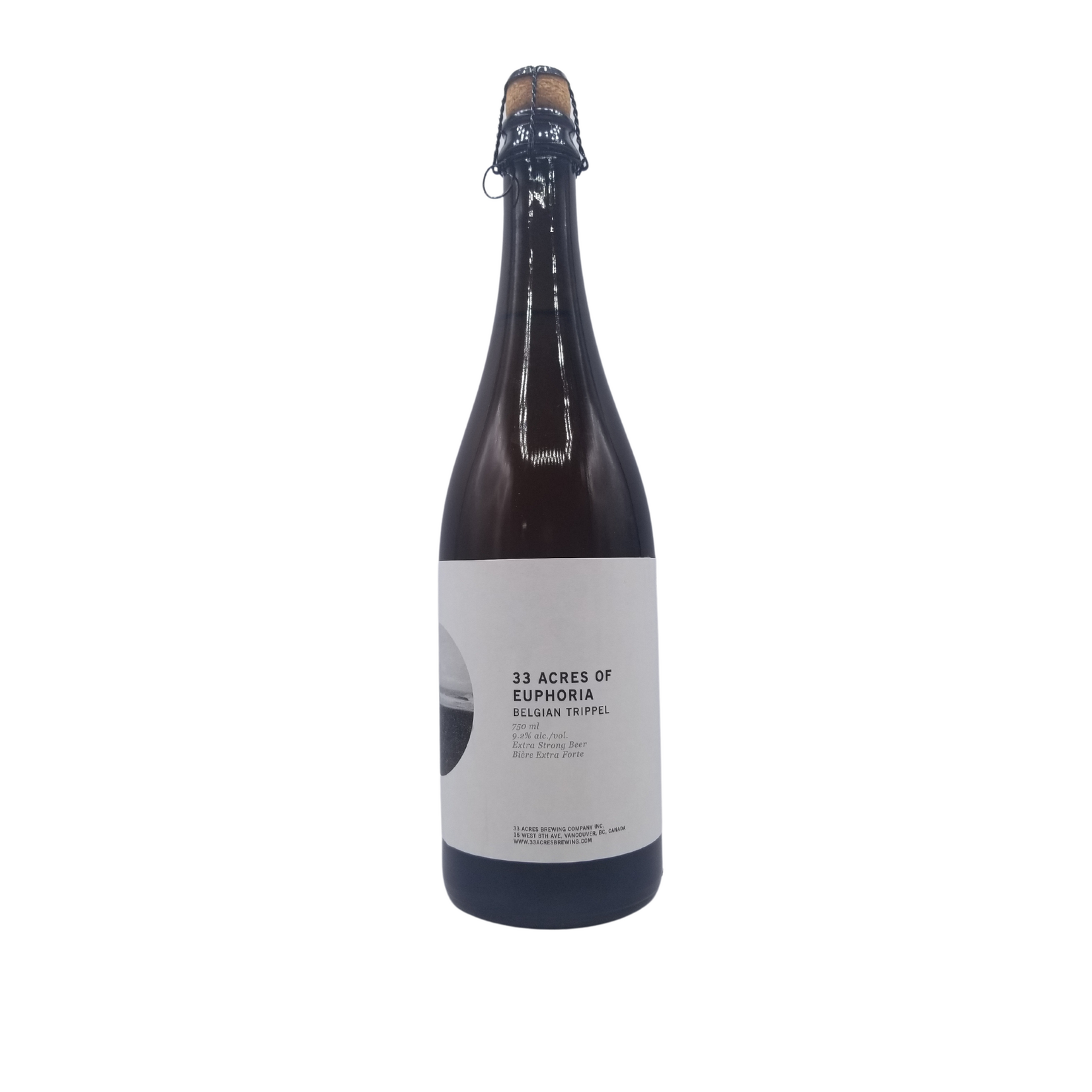 33 Acres Brewing 33 Acres Brewing 33 Acres of Euphoria Belgian Tripel 750ml