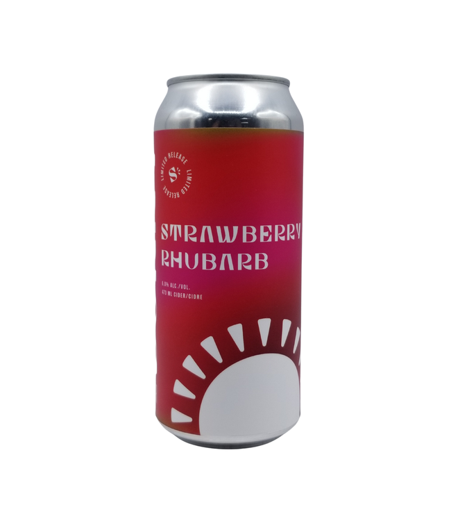 SunnyCider Strawberry Rhubarb Cider 355ml
