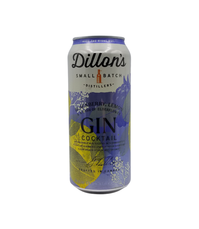 Dillon's Blackberry Lemon Elderflower Gin Cocktail 473ml