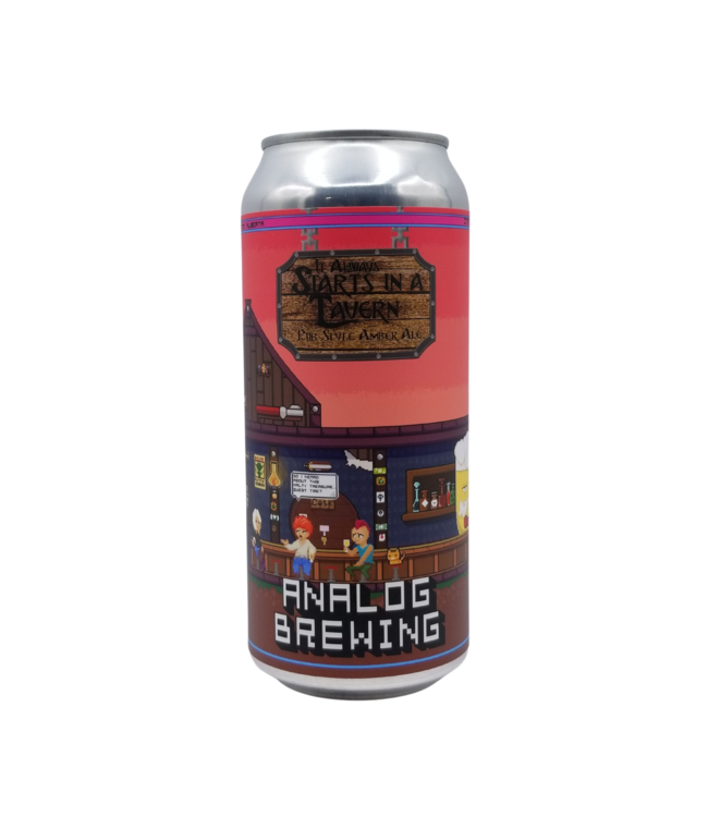Analog Brewing It Always Starts in a Tavern English Amber Ale 473ml