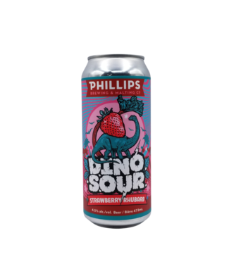 Phillips Brewing Phillips Brewing Dinosour Strawberry Rhubarb Sour 473ml