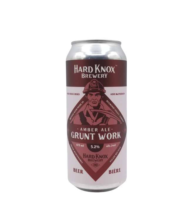 Hard Knox Brewery Grunt Work Vienna Amber Ale 473ml