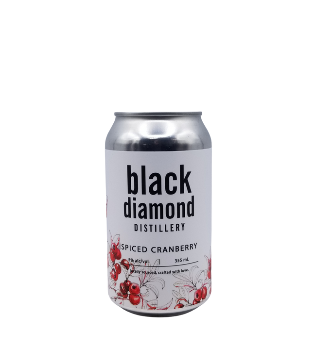 Black Diamond Distillery Spiced Cranberry Vodka Soda 355ml