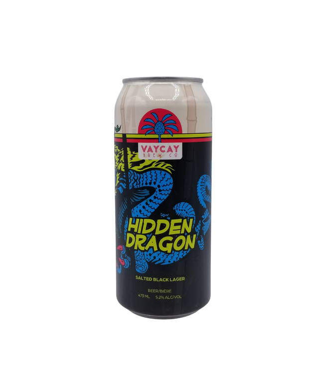 Vaycay Brewing Co. Hidden Dragon Salted Black Lager 473ml
