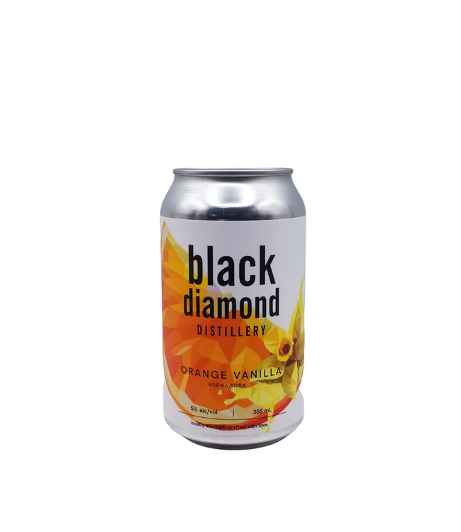 Black Diamond Distillery Orange Vanilla Vodka Soda 355ml