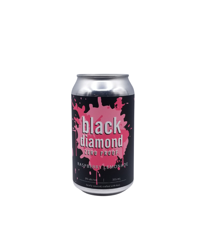 Black Diamond Distillery Non-Alc Raspberry Lemonade Vodka Soda 355ml