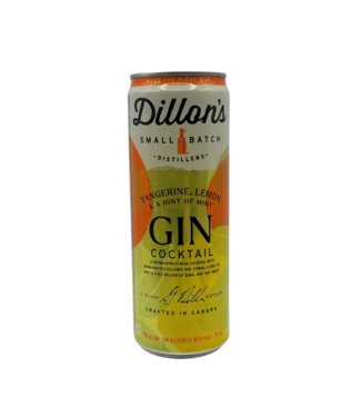 Dillons Small Batch Distillers Dillon's Distillery Tangerine Lemon Mint Gin Cocktail 355ml