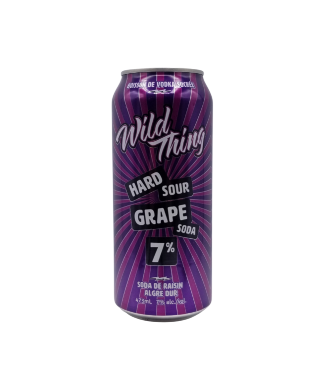 Wild Thing Hard Sour Grape Soda 473ml