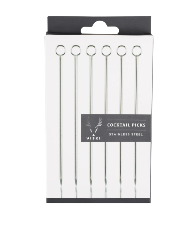 Viski Professional Stainless Steel Cocktail Pick Set