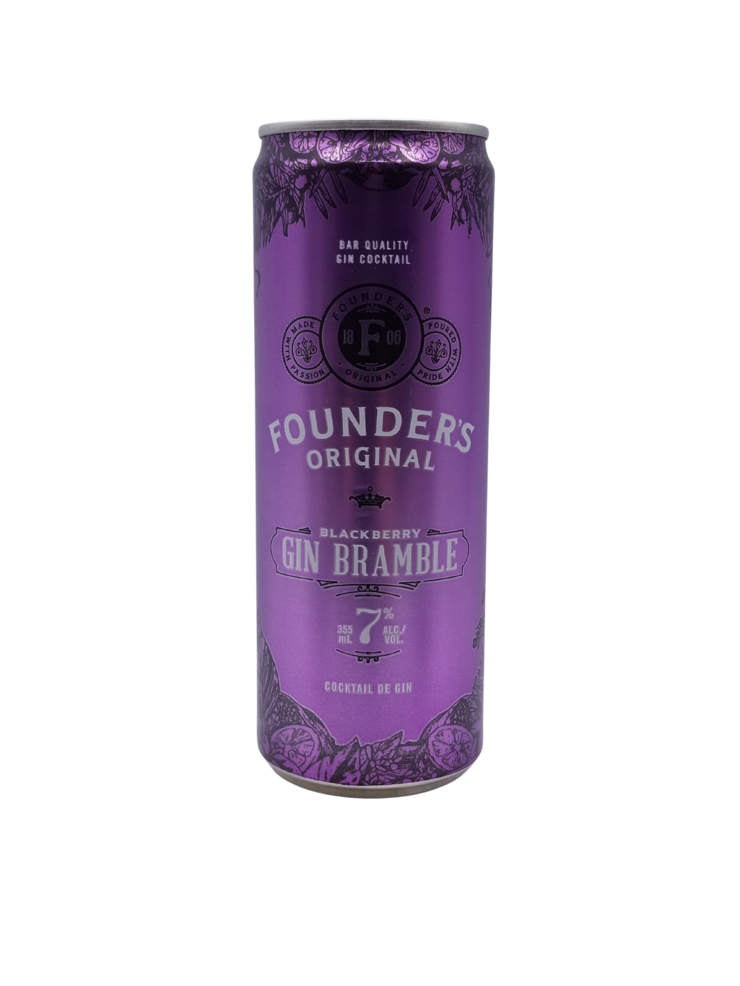 Founders Original Gin Bramble Cocktail 355ml The Alberta Beer Exchange