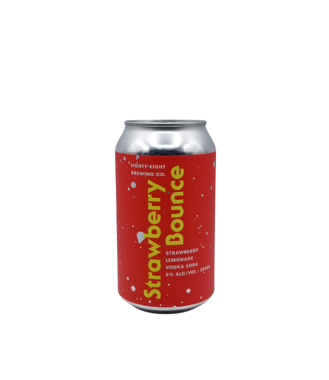 Eighty Eight Strawberry Bounce Strawberry Lemonade Vodka Soda 355ml