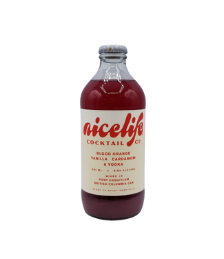 Nice Life Cocktails Nicelife Spirits Blood Orange Vanilla Cardamom Vodka 341ml