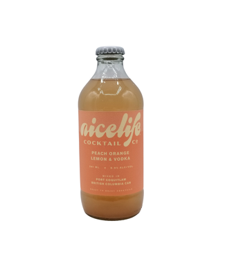 Nice Life Cocktails Nicelife Spirits Peach Orange Lemon & Vodka Cocktail 341ml