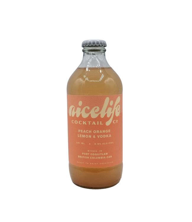 Nicelife Spirits Peach Orange Lemon & Vodka Cocktail 341ml