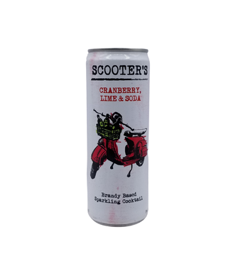 Scooters Cranberry Lime Brandy & Soda 355ml