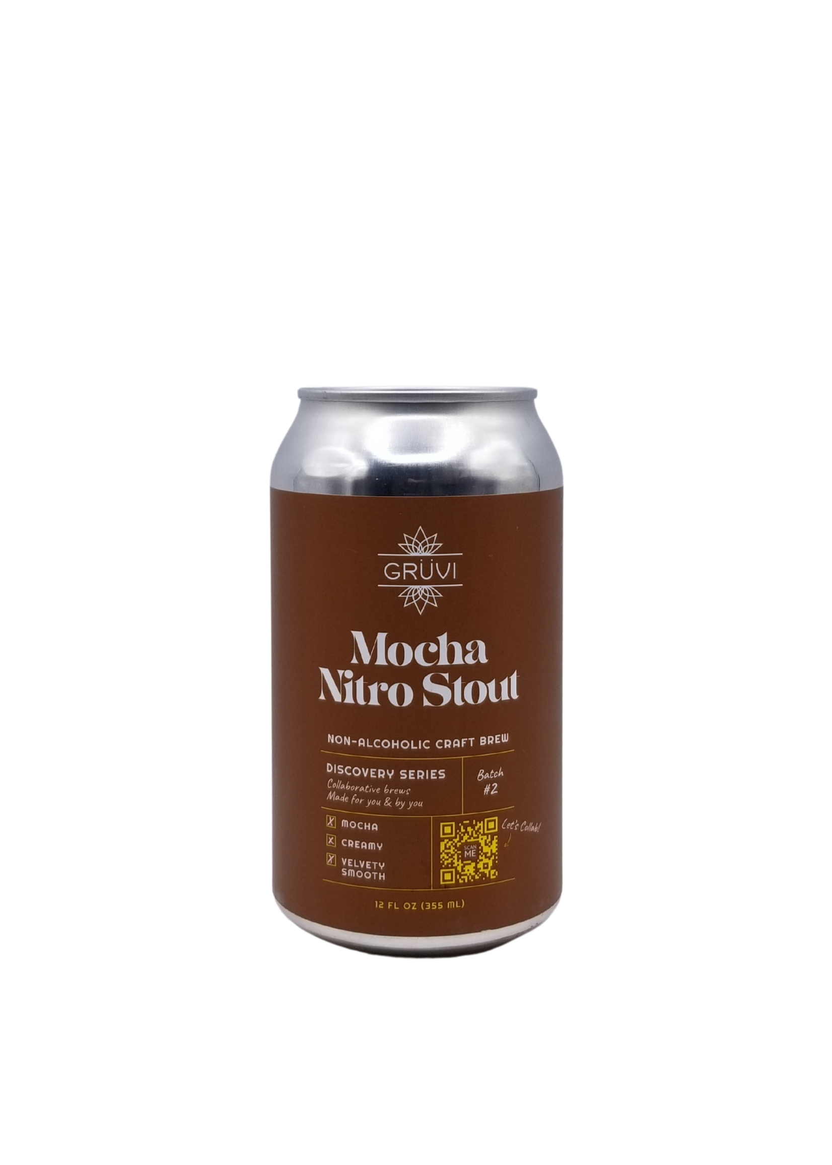 Gruvi Mocha Non-Alcoholic Nitro Stout 355ml