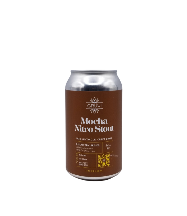 Gruvi Mocha Non-Alcoholic Nitro Stout 355ml