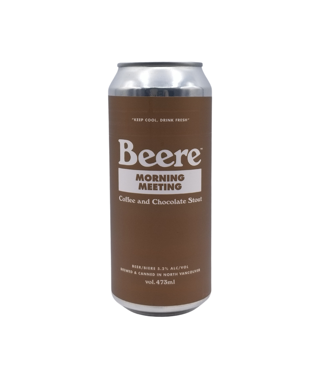Beere Brewing Co. Morning Meeting Coffee & Chocolate Stout 473ml