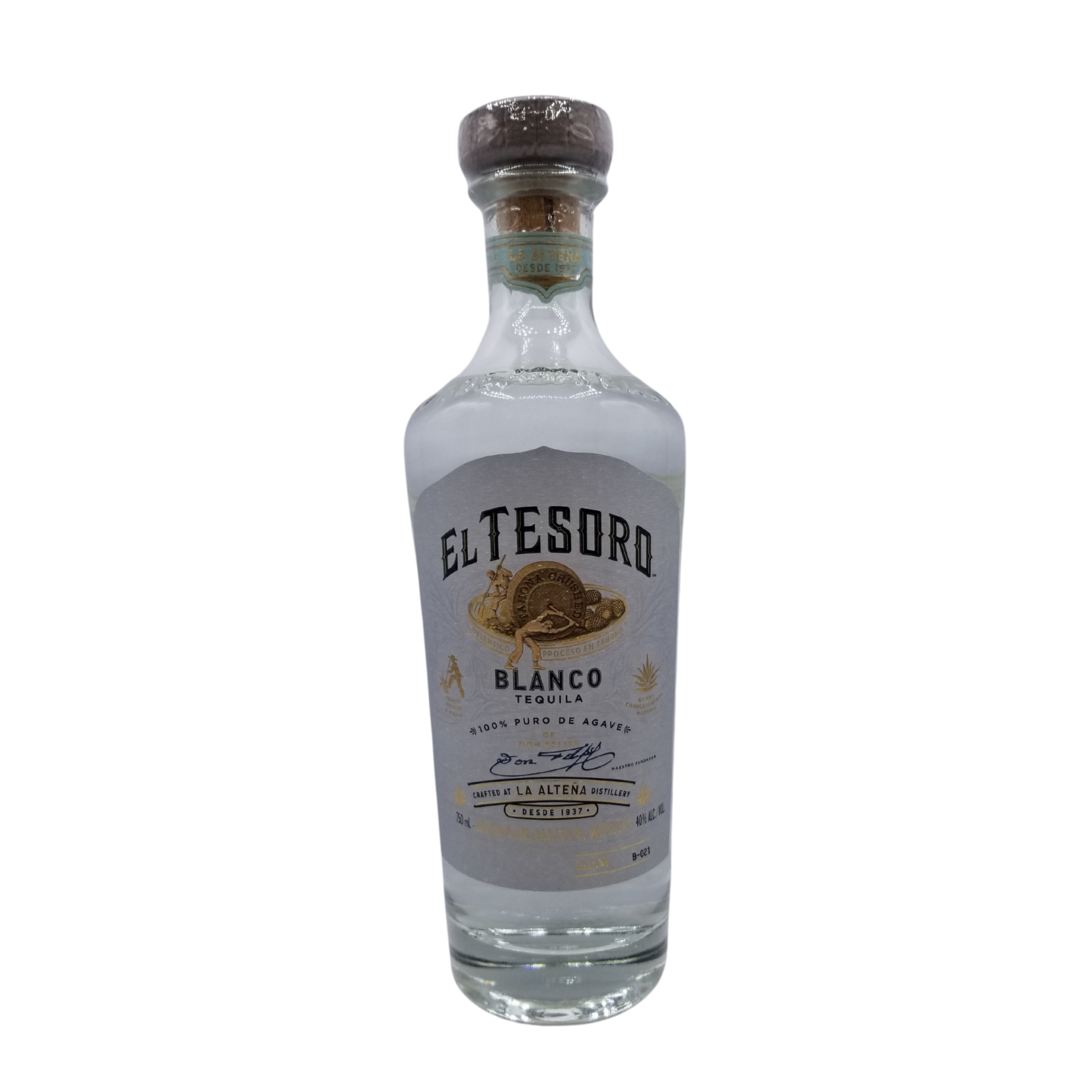 El Tesoro El Tesoro Plata Blanco Tequila 750ml