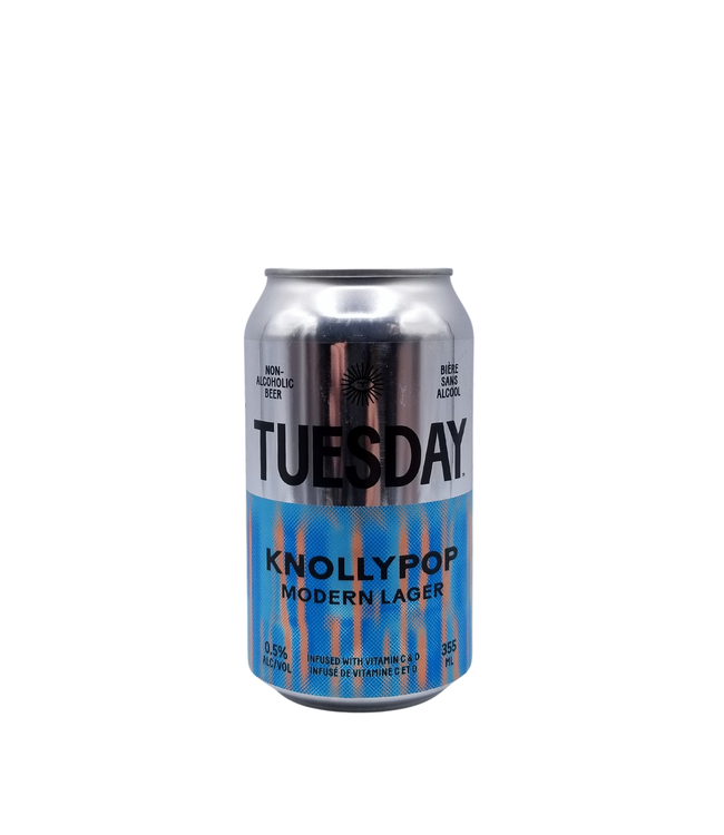 Tuesday Brewing Knollypop Modern Non Alcohol Lager 355ml