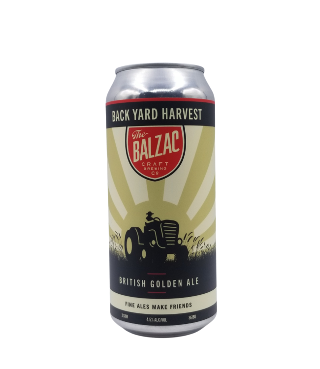 Balzac Brewing The Backyard Harvest British Golden Ale 473ml