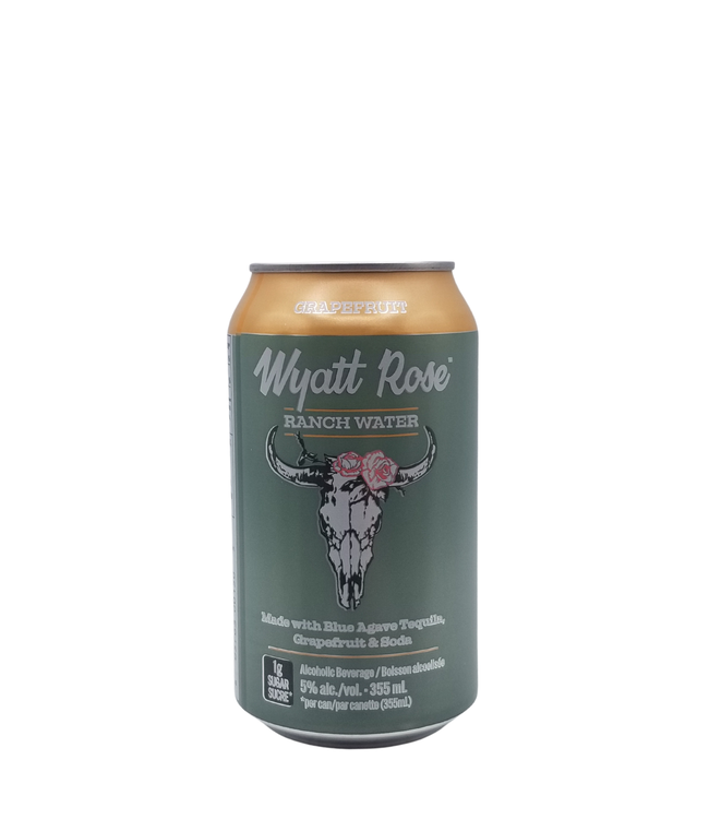 Wyatt Rose Ranch Water Grapefruit Tequila Cocktail 355ml