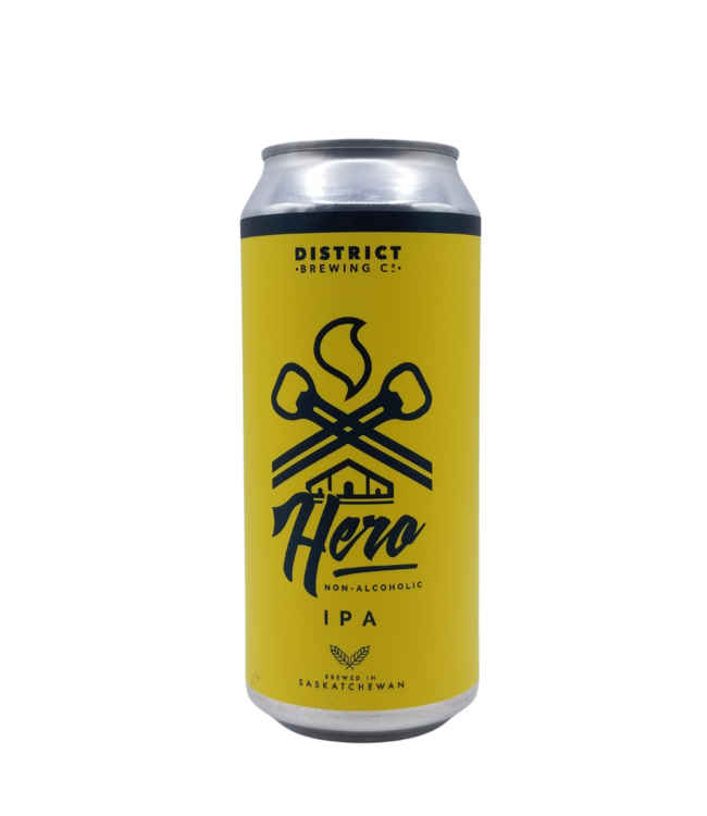 District Brewing Hero Non-Alcoholic IPA 473ml