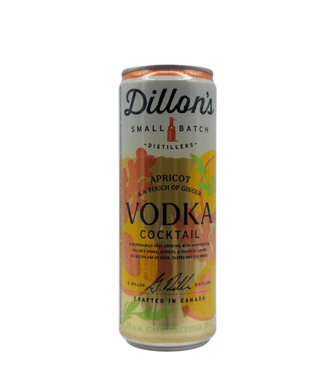 Dillon's Distillery Apricot & Ginger Vodka Cocktail 355ml