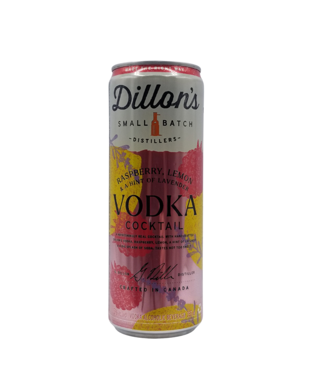 Dillon's Distillery Raspberry, Lemon & Lavender Vodka Cocktail 355ml