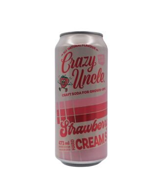 Crazy Uncle Strawberry Cream Soda 473ml