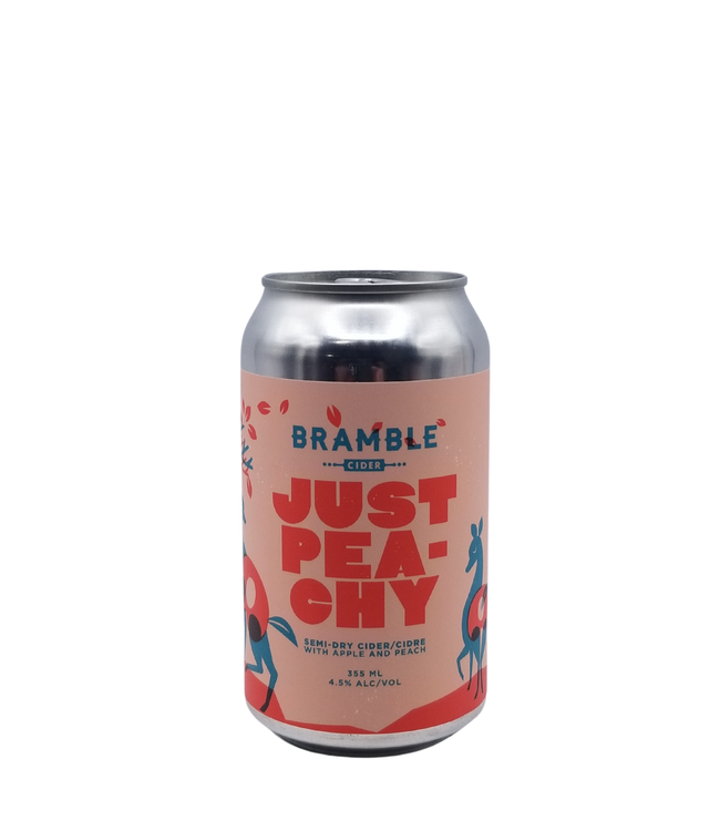 Bramble Cider Just Peachy Semi Dry Peach Cider 355ml
