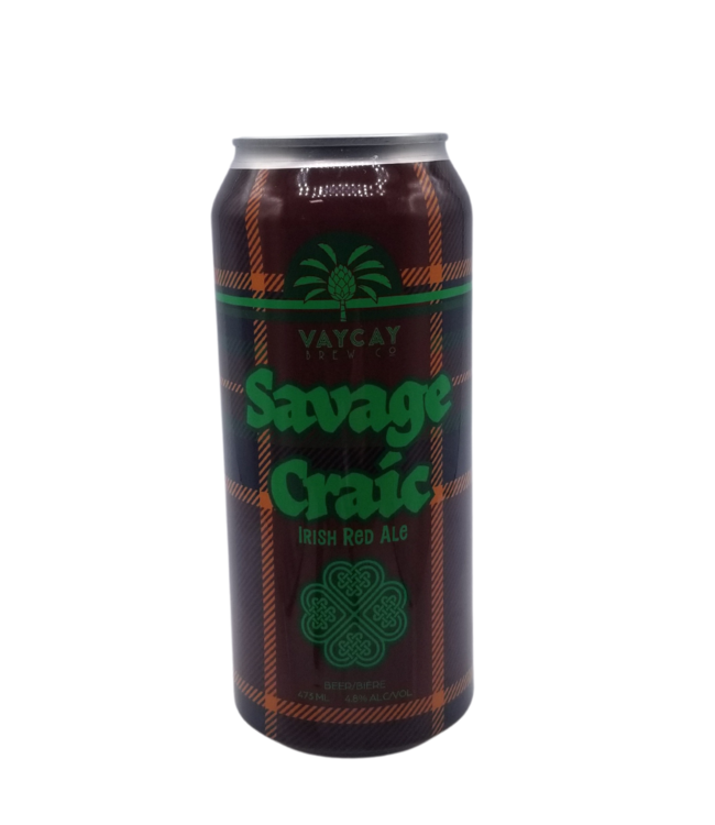 Vaycay Brewing Co. Savage Craic Irish Red Ale 473ml