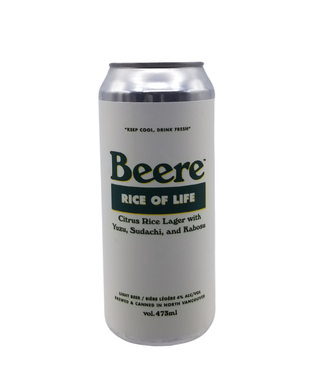 Beere Brewing Co. Beere Brewing Co. Rice of Life Citrus Rice Lager 473ml