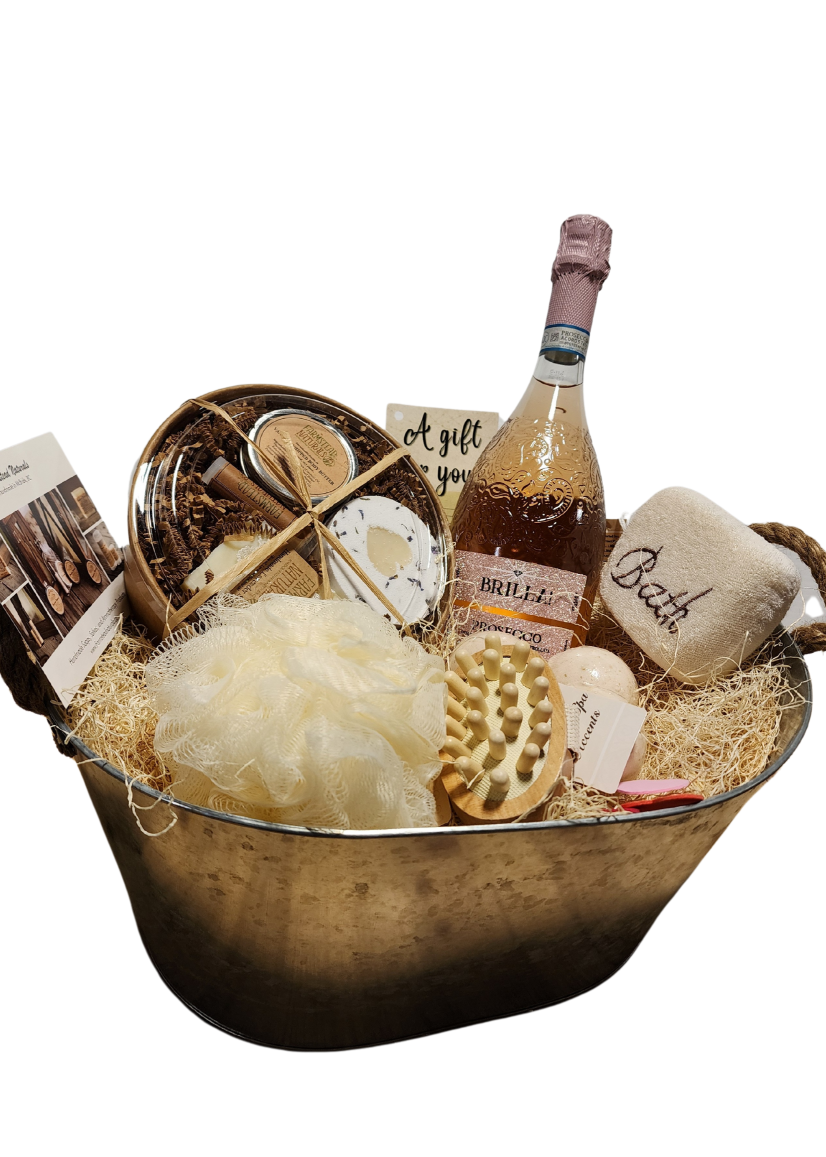 GIFT BASKET - Sparkling Rosé Relaxation Basket