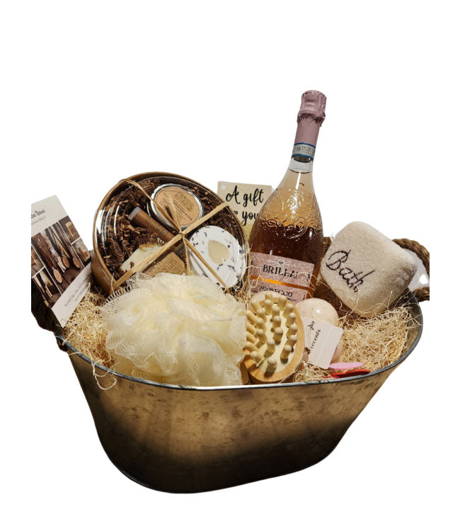 GIFT BASKET - Sparkling Rosé Relaxation Basket