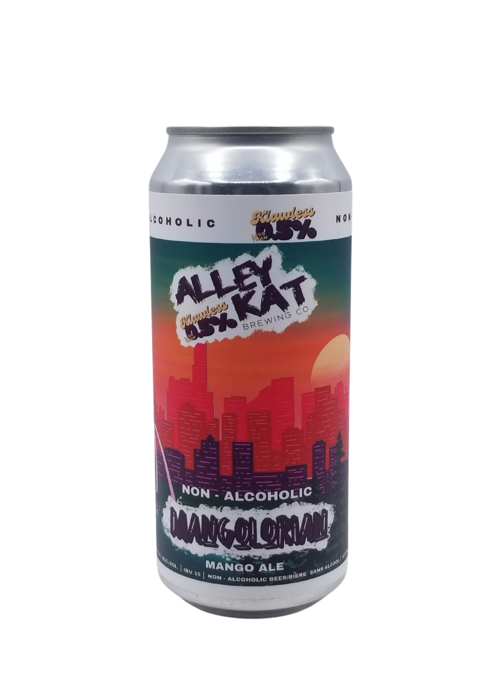 Alley Kat Brewing Alley Kat Brewing Mangolorian Non-Alcoholic Mango Blonde 473ml