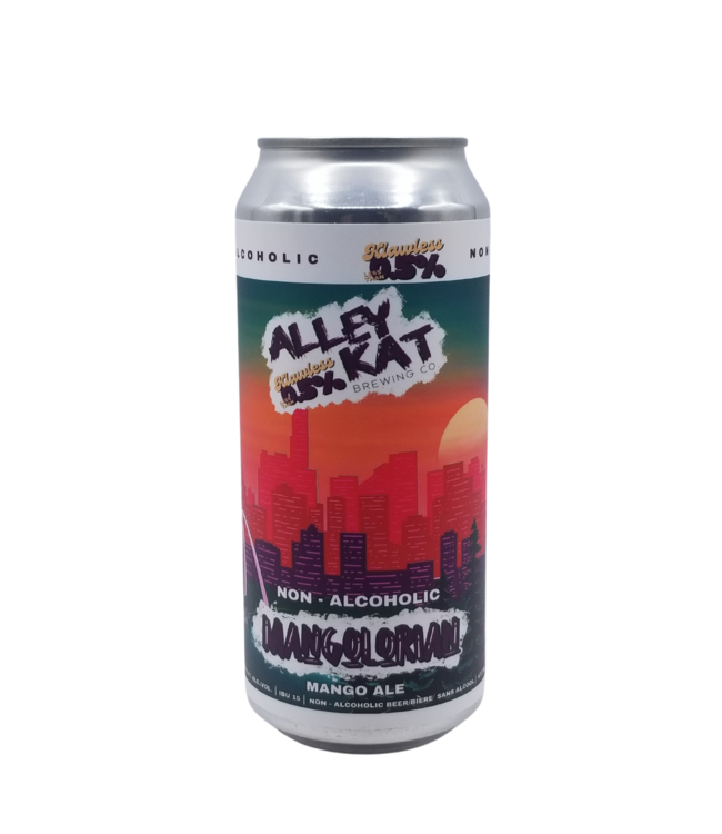 Alley Kat Brewing Mangolorian Non-Alcoholic Mango Blonde 473ml