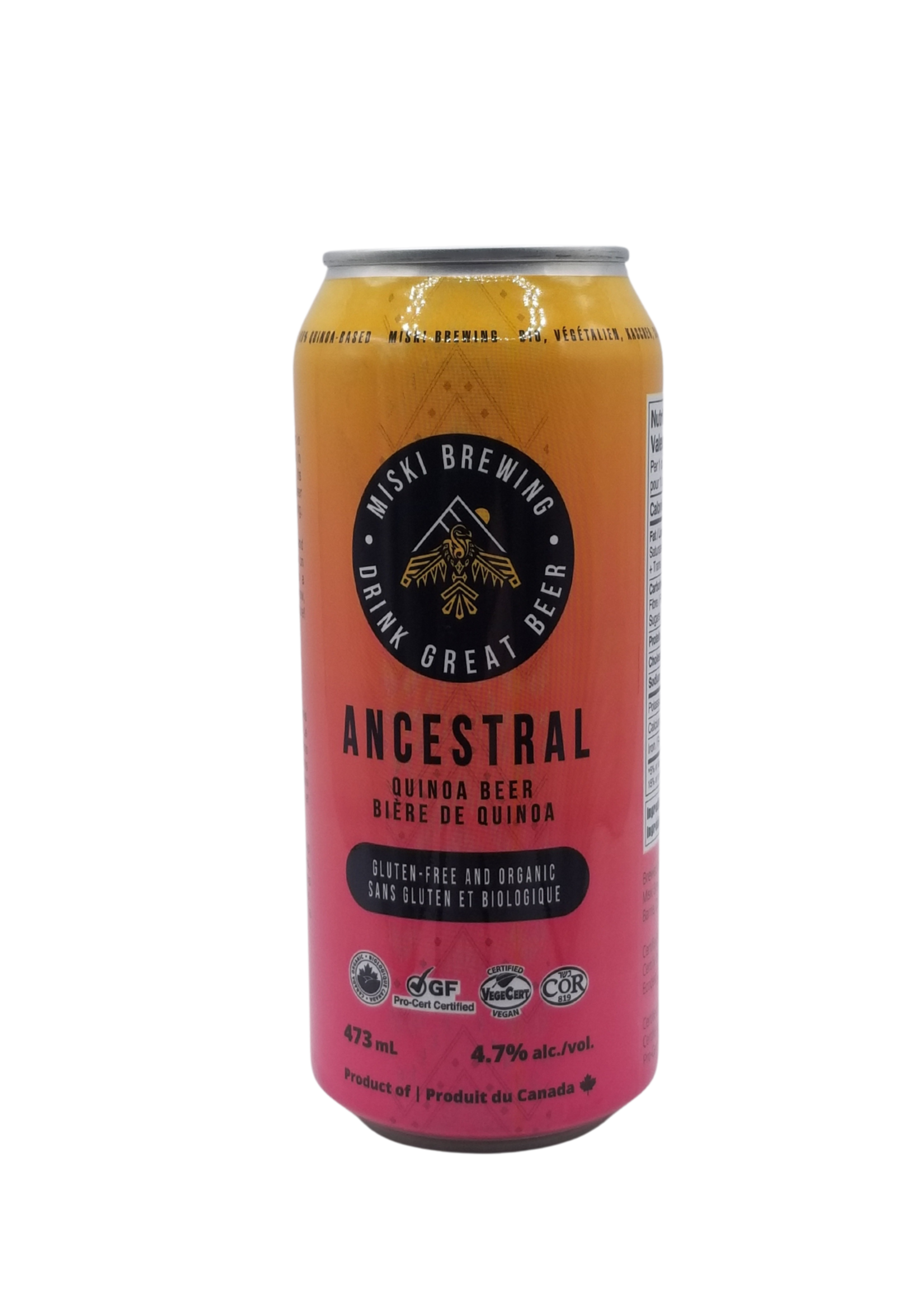 Miski Ancestral Gluten Free Quinoa Beer 473ml