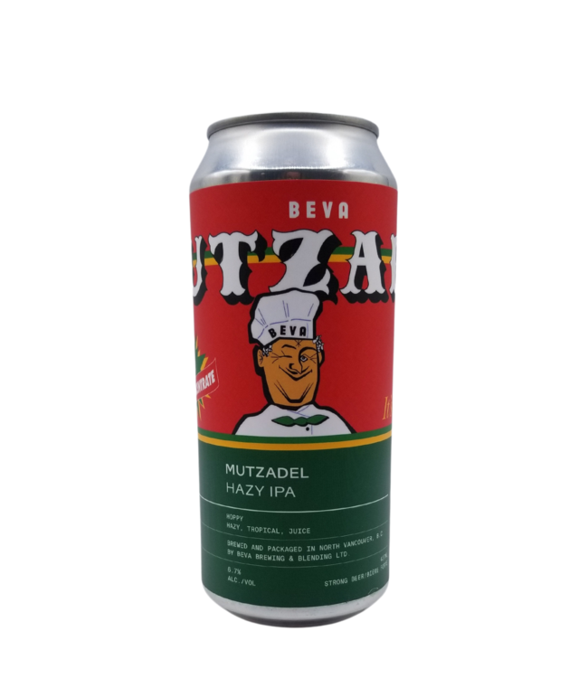 Beva Brewing & Blending Mutzadel Hazy IPA 473ml