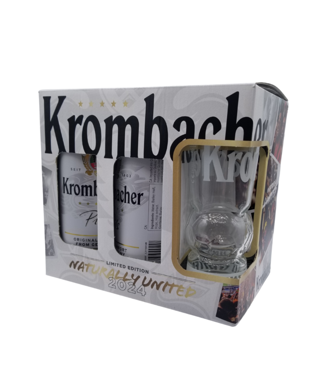 Krombacher Brauerei Naturally United Pilsner Pack with Glass