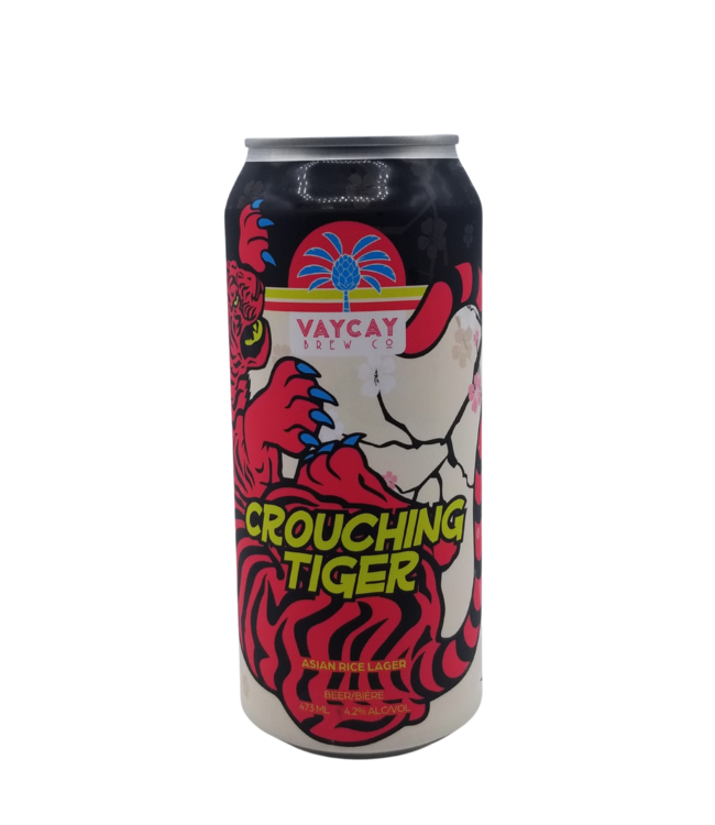Vaycay Brewing Co. Crouching Tiger Japanese Rice Lager 473ml