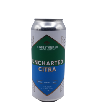 Blind Enthusiasm Blind Enthusiasm Brewing Uncharted Citra Pale Ale 473ml