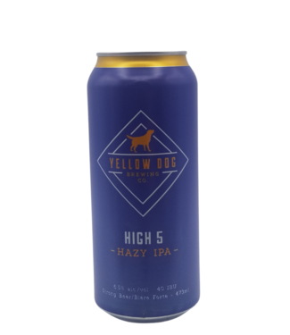 Yellow Dog Brewing Co. Yellow Dog Brewing High 5 Hazy IPA 473ml Yellow Dog Brewing Co. Yellow Dog Brewing High 5 Hazy IPA 473ml